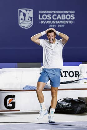 LOS CABOS TENNIS OPEN 2026 LOS CABOS TENNIS OPEN 2026 ARTHUR GEA VS DENIS SHAPOVALOV 01082026 LOS CABOS, MEXICO. Action photo of Arthur Gea of France, during the singles final match at the Los Cabos Tennis Open 2026 at the Cabo Sports Complex in Baja California, Mexico. Foto de accion de Arthur Gea de Francia, durante juego de la final de singles del Los Cabos Tennis Open 2026 celebrado en el Cabo Sports Complex en Baja California, Mexico. PHOTO BY IMAGENSHOP AGENCIA FOTOGRAFICA LOS CABOS BAJA CALIFORNIA MEXICO *** LOS CABOS TENNIS OPEN 2026 LOS CABOS TENNIS OPEN 2026 ARTHUR GEA VS DENIS SHAPOVALOV 01 08 2026 LOS CABOS, MEXICO Action photo of Arthur Gea of France during the singles final match at the 2026 Los Cabos Tennis Open at the Cabo Sports Complex in Baja California, Mexico Action photo of Arthur Gea of France, during the singles final match of the 2026 Los Cabos Tennis Open held at the Cabo Sports Complex in Baja California, Mexico PHOTO BY IMAGENSHOP PHOTO AGENCY LOS CABOS BAJA CALIFORNIA MEXICO Copyright: xIMAGENSHOPxAGENCIAxFOTOGRAFICAx