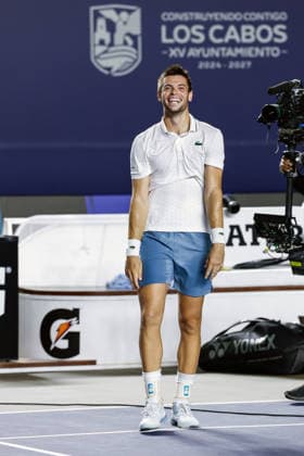 LOS CABOS TENNIS OPEN 2026 LOS CABOS TENNIS OPEN 2026 ARTHUR GEA VS DENIS SHAPOVALOV 01082026 LOS CABOS, MEXICO. Action photo of Arthur Gea of France, during the singles final match at the Los Cabos Tennis Open 2026 at the Cabo Sports Complex in Baja California, Mexico. Foto de accion de Arthur Gea de Francia, durante juego de la final de singles del Los Cabos Tennis Open 2026 celebrado en el Cabo Sports Complex en Baja California, Mexico. PHOTO BY IMAGENSHOP AGENCIA FOTOGRAFICA LOS CABOS BAJA CALIFORNIA MEXICO *** LOS CABOS TENNIS OPEN 2026 LOS CABOS TENNIS OPEN 2026 ARTHUR GEA VS DENIS SHAPOVALOV 01 08 2026 LOS CABOS, MEXICO Action photo of Arthur Gea of France during the singles final match at the 2026 Los Cabos Tennis Open at the Cabo Sports Complex in Baja California, Mexico Action photo of Arthur Gea of France, during the singles final match of the 2026 Los Cabos Tennis Open held at the Cabo Sports Complex in Baja California, Mexico PHOTO BY IMAGENSHOP PHOTO AGENCY LOS CABOS BAJA CALIFORNIA MEXICO Copyright: xIMAGENSHOPxAGENCIAxFOTOGRAFICAx