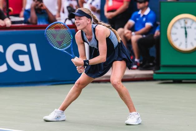 August 1, 2026, Toronto, Ontario, Canada: HARRIET DART of United Kingdom is seen during her women s singles qualifying match against SLOANE STEPHENS of United States of America at the 2026 National Bank Open at Sobeys Stadium in Toronto, Ontario. Toronto Canada - ZUMAt160 20260801_zip_t160_017 Copyright: xMathewxTsangx