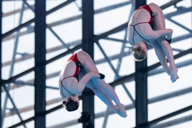 France, Paris, Centre Aquatique Olympique Metropole du Grand Paris, 01.08.2026, European Aquatics Championships Artistic Swimming, Day 1 - Women™s 10m Platform Synchro Final, Pauline Alexandra Pfeif and Elena Wassen of Germany winning the silver medal, Photo by Eibner Pressefoto Tino Henschel European Aquatics Championships Artistic Swimming, Day 1 - Women™s 10m Platform Synchro Final Paris *** France, Paris, Centre Aquatique Olympique Metropole du Grand Paris, August 1, 2026, European Aquatics Championships – Artistic Swimming, Day 1 Women’s 10m Platform Synchronized Final, Pauline Alexandra Pfeif and Elena Wassen of Germany winning the silver medal, Photo by Eibner Pressefoto Tino Henschel European Aquatics Championships Artistic Swimming, Day 1 Women’s 10m Platform Synchronized Final Paris Copyright: xEibnerxPressefotox