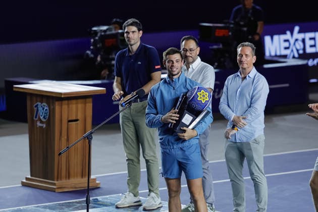 LOS CABOS TENNIS OPEN 2026 LOS CABOS TENNIS OPEN 2026 ARTHUR GEA VS DENIS SHAPOVALOV 01082026 LOS CABOS, MEXICO. Action photo of Arthur Gea of France, during the singles final match at the Los Cabos Tennis Open 2026 at the Cabo Sports Complex in Baja California, Mexico. Foto de accion de Arthur Gea de Francia, durante juego de la final de singles del Los Cabos Tennis Open 2026 celebrado en el Cabo Sports Complex en Baja California, Mexico. PHOTO BY IMAGENSHOP AGENCIA FOTOGRAFICA LOS CABOS BAJA CALIFORNIA MEXICO *** LOS CABOS TENNIS OPEN 2026 LOS CABOS TENNIS OPEN 2026 ARTHUR GEA VS DENIS SHAPOVALOV 01 08 2026 LOS CABOS, MEXICO Action photo of Arthur Gea of France during the singles final match at the 2026 Los Cabos Tennis Open at the Cabo Sports Complex in Baja California, Mexico Action photo of Arthur Gea of France, during the singles final match of the 2026 Los Cabos Tennis Open held at the Cabo Sports Complex in Baja California, Mexico PHOTO BY IMAGENSHOP PHOTO AGENCY LOS CABOS BAJA CALIFORNIA MEXICO Copyright: xIMAGENSHOPxAGENCIAxFOTOGRAFICAx