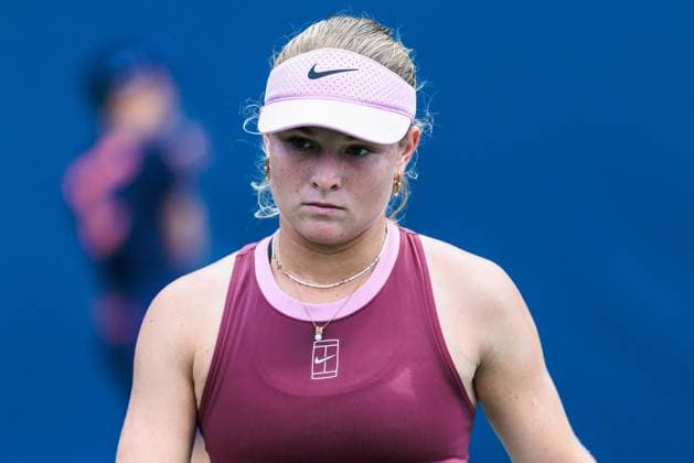 August 1, 2026, Toronto, Ontario, Canada: EMERSON JONES of Australia is seen during her women s singles qualifying match against VARVARA LEPCHENKO of United States of America at the 2026 National Bank Open at Sobeys Stadium in Toronto, Ontario. Toronto Canada - ZUMAt160 20260801_zip_t160_003 Copyright: xMathewxTsangx