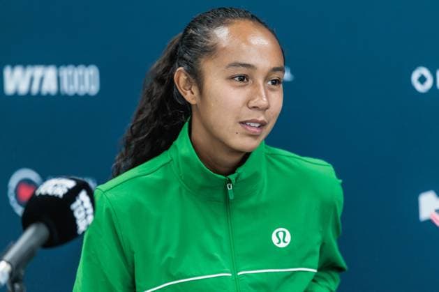 August 1, 2026, Toronto, Ontario, Canada: LEYLAH FERNANDEZ of Canada is seen during a press conference, PK, Pressekonferenz at the 2026 National Bank Open at Sobeys Stadium in Toronto, Ontario. Toronto Canada - ZUMAt160 20260801_zip_t160_005 Copyright: xMathewxTsangx