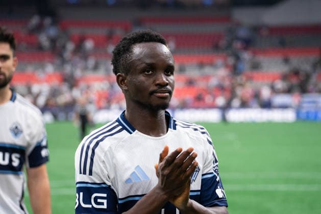 VANCOUVER, CANADA - AUGUST 1: Cheikh Sabaly of Vancouver Whitecaps FC acknowledges fan supporters after the Major League Soccer match between Vancouver Whitecaps FC and Los Angeles FC at BC Place Stadium on August 1, 2026 in Vancouver, British Columbia, Canada.  Copyright: xAmyxElle SPPx Sportspressphoto_SPR199400