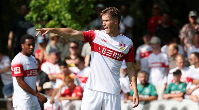 2026.08.01, Deutschland, Stuttgart, Fußball VfB Stuttgart vs. Paris FC, Oliver Rölke (VfB) *** August 1, 2026, Germany, Stuttgart, Soccer: VfB Stuttgart vs. Paris FC, Oliver Rölke (VfB)