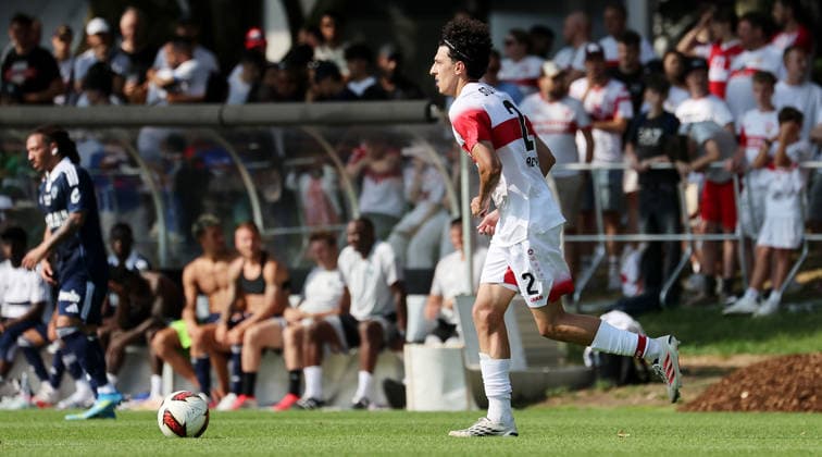 2026.08.01, Deutschland, Stuttgart, Fußball VfB Stuttgart vs. Paris FC, Ameen Al-Dakhil (VfB) *** August 1, 2026, Germany, Stuttgart, Soccer: VfB Stuttgart vs. Paris FC, Ameen Al Dakhil (VfB)