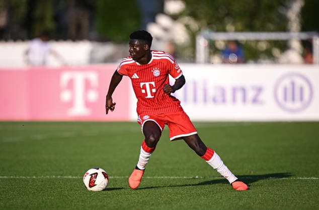 12Fussball 1. Bundesliga 2026 2027 Testspiel FC Rottach-Egern - FC Bayern Muenchen 30.07.2026 Bara Sapoko Ndiaye (FC Bayern Muenchen) *** 12Soccer 1 Bundesliga 2026–2027 Friendly Match FC Rottach Egern vs. FC Bayern Munich July 30, 2026 Bara Sapoko Ndiaye FC Bayern Munich