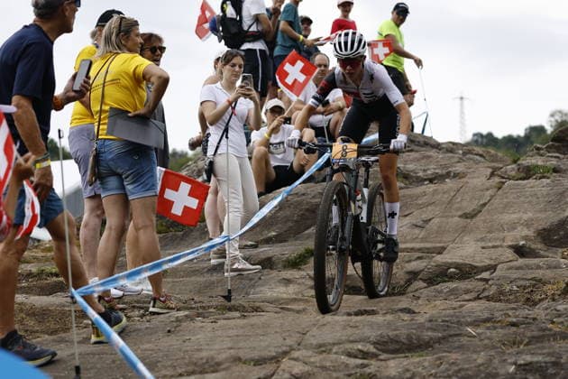 02.08.2026, Monteceneri, Monte Ceneri, 2026 UEC MTB European Championship, EM, Europameisterschaft XCO Women U23 s Final (cross country olympic) Elina Benoit 8 (SUI) Monteceneri Monte Ceneri Ticino Switzerland *** August 2, 2026, Monteceneri, Monte Ceneri, 2026 UEC MTB European Championship XCO Women U23 Final, Cross Country Olympic, Elina Benoit 8 SUI, Monteceneri, Monte Ceneri, Ticino, Switzerland Copyright: xJustPictures.ch FrancescoxMinghettix jp-en-FrMi-_NG_0845