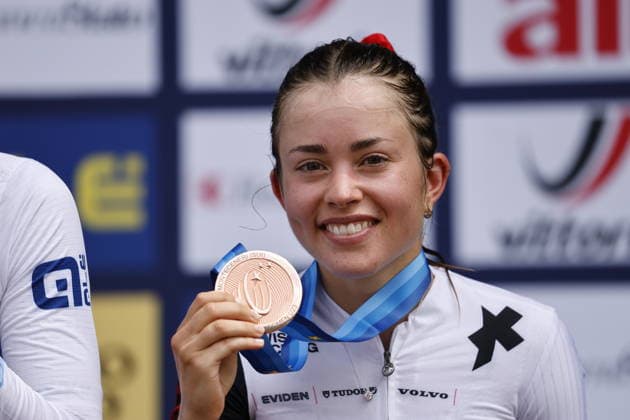 02.08.2026, Monteceneri, Monte Ceneri, 2026 UEC MTB European Championship, EM, Europameisterschaft XCO Women U23 s Final (cross country olympic) Elina Benoit 8 (SUI) 3rd place and bronze medal Monteceneri Monte Ceneri Ticino Switzerland *** August 2, 2026, Monteceneri, Monte Ceneri, 2026 UEC MTB European Championship XCO Women U23 Final, Cross-Country Olympic, Elina Benoit (8 SUI), 3rd place and bronze medal, Monteceneri, Monte Ceneri, Ticino, Switzerland Copyright: xJustPictures.ch FrancescoxMinghettix jp-en-FrMi-_NG_1341