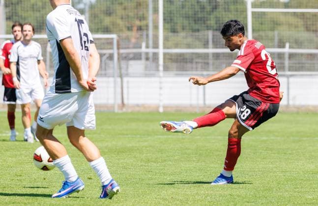 02.08.2026 - Fussball - Saison 2026 2027 - Testspiel Freundschaftsspiel Vorbereitungsspiel: 1. FC Nürnberg Nuernberg FCN ( Club ) - FSV Frankfurt - Sportfoto Zink DaMa - xdaxmax - Can Yahya Moustfa (28, 1. FC Nürnberg FCN ) mit Torschuss *** August 2, 2026 Soccer Season 2026–2027 Exhibition Match Friendly Match Preseason Match 1 FC Nuremberg Nuremberg FCN Club FSV Frankfurt Sports Photo Zink DaMa xdaxmax Can Yahya Moustfa 28, 1 FC Nuremberg (FCN) taking a shot on goal
