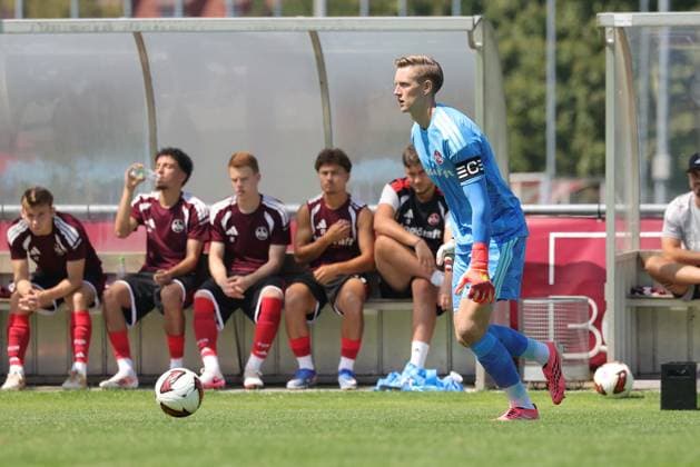 02.08.2026 - Fussball - Saison 2026 2027 - Testspiel Freundschaftsspiel Vorbereitungsspiel: 1. FC Nürnberg Nuernberg FCN ( Club ) - FSV Frankfurt - Sportfoto Zink DaMa - xdaxmax - Jan Reichert (1, 1. FC Nürnberg FCN ) *** August 2, 2026 Soccer 2026–2027 Season Exhibition Match Friendly Match Preseason Match 1. FC Nürnberg Nuremberg FCN Club FSV Frankfurt Sports Photo Zink DaMa xdaxmax Jan Reichert 1, 1. FC Nürnberg FCN