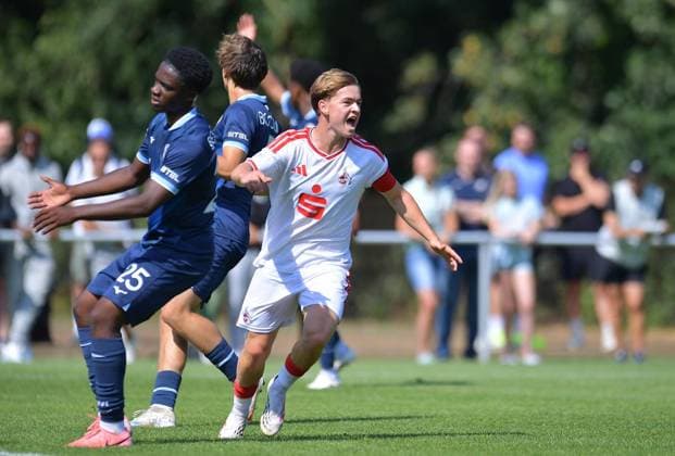 VfL Bochum U19 - 1. FC Köln U19 ** NUR FÜR REDAKTIONELLE ZWECKE ** EDITORIAL USE ONLY **<p>Fußball DFB-Pokal A-Junioren 1. Runde: VfL Bochum U19 - 1. FC Köln U19 am 02.08.2026 am Nachwuchszentrum Hiltroper Straße in Bochum Benjamin Ley ( 1. FC Köln U19 ) freut sich über das0.1 Deutschland Nordrhein-Westfalen Bochum Copyright: ThorstenxTillmann *** VfL Bochum U19 vs. 1. FC Köln U19 ** FOR EDITORIAL PURPOSES ONLY ** EDITORIAL USE ONLY ** p Soccer DFB Cup A Juniors 1st Round VfL Bochum U19 vs. 1. FC Köln U19 on August 2, 2026, at the Hiltroper Straße Youth Academy in Bochum Benjamin Ley of 1. FC Köln U19 celebrates the 0-1 win in Germany, North Rhine-Westphalia, Bochum Copyright ThorstenxTillmann Copyright: ThorstenxTillmann doc86zefyz4b4m6cakogso ,EDITORIAL USE ONLY
