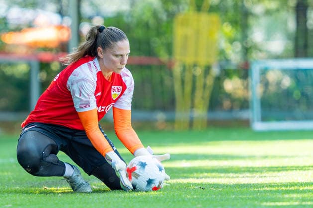 Testspiel: VfB Stuttgart vs. SpVgg Greuther Fürth; 02.08.2026 Stuttgart, GERMANY - 02. August 2026: Laura Giuliani (VfB Stuttgart, 1) während dem Testspiel zwischen dem VfB Stuttgart und dem SpVgg Greuther Fürth auf dem Sportgelände des Clubzentrum des VfB Stuttgart. *** Friendly Match: VfB Stuttgart vs. SpVgg Greuther Fürth, August 2, 2026, Stuttgart, GERMANY August 2, 2026 Laura Giuliani VfB Stuttgart, 1 during the friendly match between VfB Stuttgart and SpVgg Greuther Fürth at the sports complex of the VfB Stuttgart Club Center Copyright: xBEAUTIFULxSPORTS Steinx