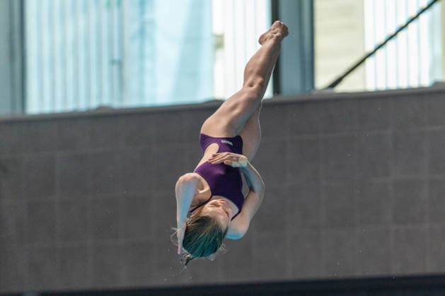 SWIMMING - EAC 2026 PARIS,FRANCE,02.AUG.26 - SWIMMING - European Aquatics Championships Paris 2026, diving, 1m springboard, women. Image shows Aleksandra Puz (NAA).  GEPAxpictures xPhilippxBrem