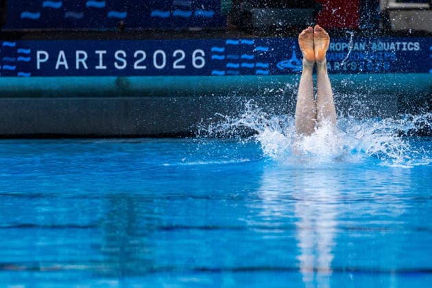 SWIMMING - EAC 2026 PARIS,FRANCE,02.AUG.26 - SWIMMING - European Aquatics Championships Paris 2026, diving, 1m springboard, women. Image shows Michelle Heimberg (SUI).  GEPAxpictures xPhilippxBrem