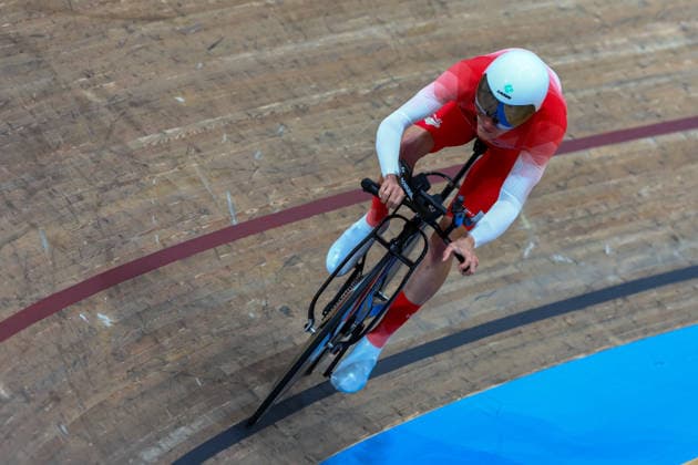 2nd August 2026; Glasgow, Scotland; 2026 Commonwealth Games, Final Day; Sir Chris Hoy Velodrome, Track cycling, Rad, Radsport, Bahnrad, Bahn Mens C1-C3 3000m Individual Pursuit Qualifying, Matthew Robinson (ENG) C2 RogerxEvans