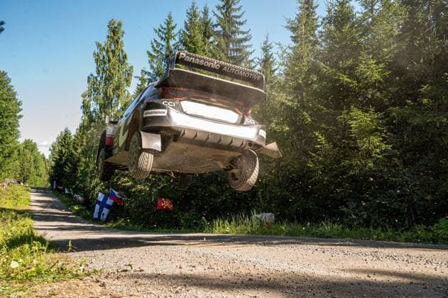 IPA87186177 - Oliver Solberg (SWE) and Elliott Edmondson (GBR) in a Toyota GR Yaris Rally1 from Toyota Gazoo Racing WRT in action during the FIA WRC, Motorsport Rallye, WM SECTO RALLY FINLAND in Jyväskylä, Finland, July 30–August 2, 2026.  Copyright: xFedericoxManoni IPAxSportx xx 87186177