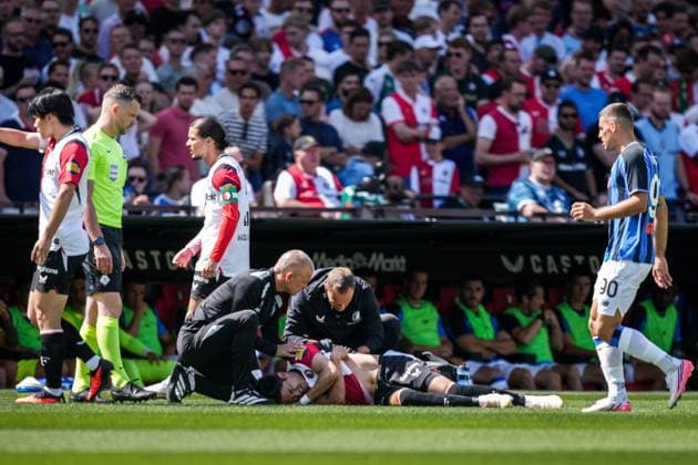 ROTTERDAM , 02-08-2026 , Stadium Feijenoord de Kuip , season 2026 2027 , Dutch preseason football , Friendly match between Feyenoord and Atalanta Bergamo (Kuip Cup) , picture shows Feyenoord player Tsuyoshi Watanabe Feyenoord - Atalanta (friendly)  x205403687x Copyright: