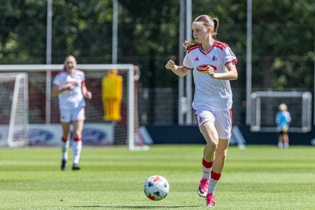 2.Frauen-Bundesliga: FC Köln Frauen II - SC Sand; 02.08.2026 Paula Hofmann (1. FC Köln Frauen, 4) 2.Frauen-Bundesliga: FC Köln Frauen II - SC Sand; Geißbockheim, Köln; 02.08.2026 DFL regulations prohibit any use of photographs as image sequences and or quasi video. *** Women s Bundesliga 2: FC Cologne Women II vs. SC Sand, August 2, 2026, Paula Hofmann, 1 FC Cologne Women, 4 Women s Bundesliga 2: FC Cologne Women II vs. SC Sand, Geißbockheim, Cologne, August 2, 2026. DFL regulations prohibit any use of photographs as image sequences and or quasi-video. Copyright: xBEAUTIFULxSPORTS Buriakovx