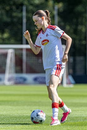 2.Frauen-Bundesliga: FC Köln Frauen II - SC Sand; 02.08.2026 Paula Hofmann (1. FC Köln Frauen, 4) 2.Frauen-Bundesliga: FC Köln Frauen II - SC Sand; Geißbockheim, Köln; 02.08.2026 DFL regulations prohibit any use of photographs as image sequences and or quasi video. *** Women s Bundesliga 2: FC Cologne Women II vs. SC Sand, August 2, 2026, Paula Hofmann, 1 FC Cologne Women, 4 Women s Bundesliga 2: FC Cologne Women II vs. SC Sand, Geißbockheim, Cologne, August 2, 2026. DFL regulations prohibit any use of photographs as image sequences and or quasi-video. Copyright: xBEAUTIFULxSPORTS Buriakovx