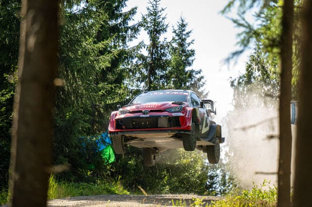 MOTORSPORTS - Rally - 2026 WRC, Motorsport Rallye, WM Rally Finland Photo by IPA ABACAPRESS.COM87186187 - Sami Pajari (FIN) and Marko Salminen (FIN) in a Toyota GR Yaris Rally1 from Toyota Gazoo Racing WRT2 in action during the FIA WRC SECTO RALLY FINLAND in Jyväskylä, Finland, July 30–August 2, 2026. Finland Finland  Copyright: xIPAxSport ABACAx