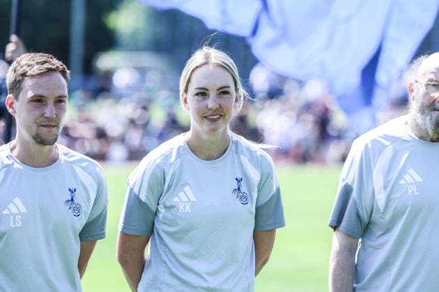 Fussball, 3.Liga Saison 2026 2027 schauinsland reisen Familientag beimMSV Duisburg 02.08.2026, Trainingsgelände MSV Duisburg Katharina Keßler (Physio, MSV Duisburg) Duisburg Trainingsgelände MSV Duisburg Nordrhein-Westfalen Deutschland *** Sports, Soccer, 3rd Division Season 2026–2027, Schauinsland Travel, Family Day at MSV Duisburg, August 2, 2026, MSV Duisburg Training Facility, Katharina Keßler (Physical Therapist), MSV Duisburg, Duisburg, MSV Duisburg Training Facility, North Rhine-Westphalia, Germany