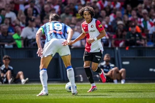 ROTTERDAM , 02-08-2026 , Stadium Feijenoord de Kuip , season 2026 2027 , Dutch preseason football , Friendly match between Feyenoord and Atalanta Bergamo (Kuip Cup) , picture shows Feyenoord player Gjivai Zechiel Feyenoord - Atalanta (friendly)  x205403930x Copyright: