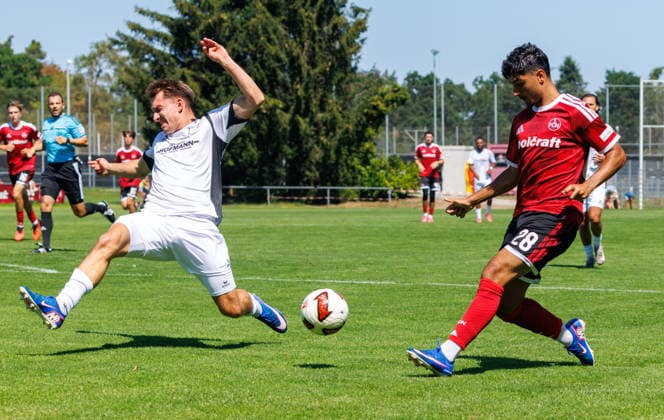 02.08.2026 - Fussball - Saison 2026 2027 - Testspiel Freundschaftsspiel Vorbereitungsspiel: 1. FC Nürnberg Nuernberg FCN ( Club ) - FSV Frankfurt - Sportfoto Zink DaMa - xdaxmax - Can Yahya Moustfa (28, 1. FC Nürnberg FCN ) flankt Flanke *** August 2, 2026 Soccer Season 2026–2027 Exhibition Match Friendly Match Preseason Match 1 FC Nuremberg Nuremberg FCN Club FSV Frankfurt Sports Photo Zink DaMa xdaxmax Can Yahya Moustfa 28, 1 FC Nuremberg FCN crosses Cross