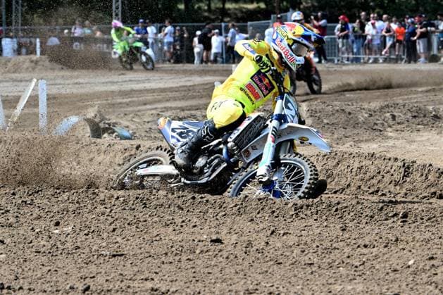 Belgian Liam Everts pictured in action during the motocross MX2 Grand Prix Flanders, race 14 20 of the FIM Motocross World Championship, WM, Weltmeisterschaft Sunday, August 2, 2026, in Lommel. JILLxDELSAUX  x182610852x
