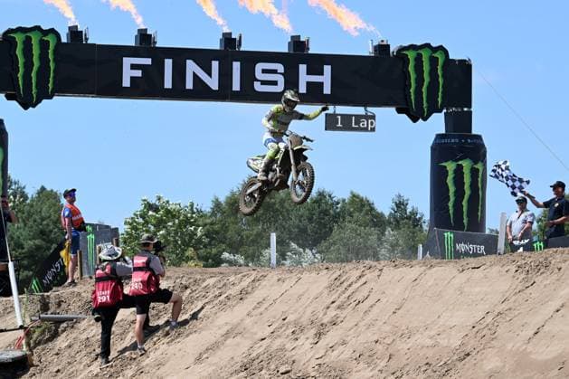 South-African Camden McLellan pictured in action during the motocross MX2 Grand Prix Flanders, race 14 20 of the FIM Motocross World Championship, WM, Weltmeisterschaft Sunday, August 2, 2026, in Lommel. JILLxDELSAUX  x182611041x
