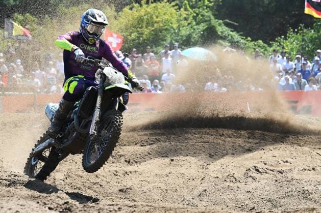 British Ben Watson pictured in action during the motocross MXGP Grand Prix Flanders, race 14 20 of the FIM Motocross World Championship, WM, Weltmeisterschaft Sunday, August 2, 2026, in Lommel. JILLxDELSAUX  x182612140x