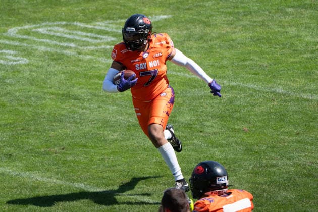 02.08.2026, xhfmx, American Football EFA European Football Alliance, Frankfurt Galaxy - Nordic Storm Enrico Chagoya (Galaxy Frankfurt, 7) (DFL DFB REGULATIONS PROHIBIT ANY USE OF PHOTOGRAPHS as IMAGE SEQUENCES and or QUASI-VIDEO) Frankfurt am Main *** August 2, 2026, xhfmx, American Football EFA European Football Alliance, Frankfurt Galaxy Nordic Storm Enrico Chagoya Galaxy Frankfurt, 7 DFL DFB REGULATIONS PROHIBIT ANY USE OF PHOTOGRAPHS as IMAGE SEQUENCES and or QUASI-VIDEO Frankfurt am Main