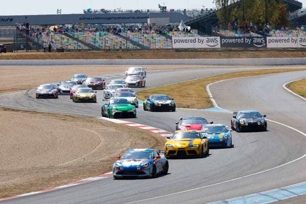 AUTO - CHAMPIONNAT DE FRANCE FFSA GT 2026 - MAGNY-COURS 38 BELTRAMELLI Viny (FRA), DUFFIEUX Fabian (BEL), Code Racing Development,Alpine A110 GT4 EVO, action during the 4th round of the Championnat de France FFSA GT 2026, from July 31 to August 2, 2026 on the Circuit de Nevers Magny-Cours, in Magny-Cours, France -  Copyright: xGREGORYxLENORMANDx