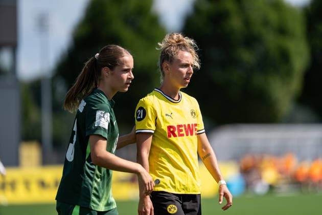02.08.2026, GER Deutschland, Fussball, Saison 2026 2027, Testspiel zwischen Borussia Dortmund Frauen vs VfL Wolfburg II Rita Schumacher (Borussia Dortmund Frauen, 10) Dortmund BVB-Trainingsgelände Hohenbuschei Nordrhein Westfalen Deutschland *** August 2, 2026, GER Germany, Soccer, 2026–2027 Season, Friendly Match between Borussia Dortmund Women and VfL Wolfsburg II; Rita Schumacher, Borussia Dortmund Women; 10, Borussia Dortmund (BVB) Training Facility, Hohenbuschei, North Rhine-Westphalia, Germany Copyright: xnordphotoxGmbHx xSchulzex