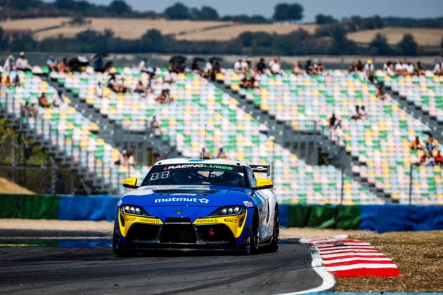 AUTO - CHAMPIONNAT DE FRANCE FFSA GT 2026 - MAGNY-COURS 78 LENEUTRE Joran (FRA), GUDET Cindy (FRA), Akkodis ASP Team,Toyota GR Supra GT4 EVO2, action during the 4th round of the Championnat de France FFSA GT 2026, from July 31 to August 2, 2026 on the Circuit de Nevers Magny-Cours, in Magny-Cours, France -  Copyright: xGREGORYxLENORMANDx