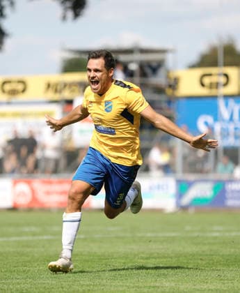 Foto : Mirco Boland (Todesfelde) feiert seinen Treffer zum 5-4 Fussball Regionalliga Nord , 1. Spieltag am So. 02.08.2026 SV Todesfelde - FC St. Pauli II *** Photo by Mirco Boland: Todesfelde celebrates its goal to make the score 5–4. Soccer, Regionalliga Nord, Matchday 1, Sun, Aug. 2, 2026: SV Todesfelde vs. FC St. Pauli II
