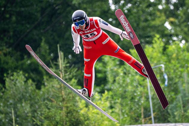 Wisla 02.08.2026 Ski jumping, Skispringen, Ski, nordisch FIS Summer Grand Prix 2026 on Adam Malysz Wisla Malinka Hill. Day 2. Women s Individual Competition. --- Skoki Narciarskie. FIS Letnie Grand Prix 2026 na Skoczni im. Adama Malysza w Wisle Malince. Dzien 2. Konkurs Indywidualny Kobiet. Persons shown : Silje Opseth Fot. Kai Taller Arena Akcji NEWSPIX.PL --- newspix.pl POLAND OUT! 