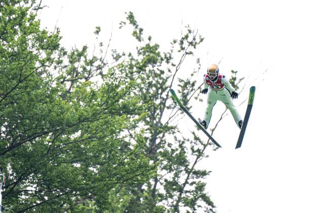 Wisla 02.08.2026 Ski jumping, Skispringen, Ski, nordisch FIS Summer Grand Prix 2026 on Adam Malysz Wisla Malinka Hill. Day 2. Women s Individual Competition. --- Skoki Narciarskie. FIS Letnie Grand Prix 2026 na Skoczni im. Adama Malysza w Wisle Malince. Dzien 2. Konkurs Indywidualny Kobiet. Persons shown : Heidi Dyhre Traaserud Fot. Kai Taller Arena Akcji NEWSPIX.PL --- newspix.pl POLAND OUT! 