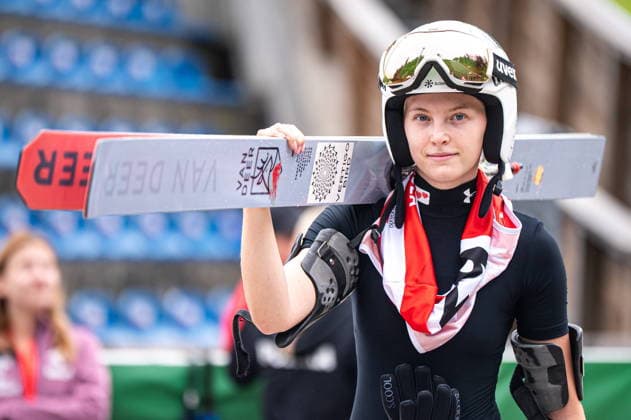Wisla 02.08.2026 Ski jumping, Skispringen, Ski, nordisch FIS Summer Grand Prix 2026 on Adam Malysz Wisla Malinka Hill. Day 2. Women sIndividual Competition. --- Skoki Narciarskie. FIS Letnie Grand Prix 2026 na Skoczni im. Adama Malysza w Wisle Malince. Dzien 2. Konkurs Indywidualny Kobiet. Persons shown : Maja Kovacic Fot. Kai Taller Arena Akcji NEWSPIX.PL --- newspix.pl POLAND OUT! 