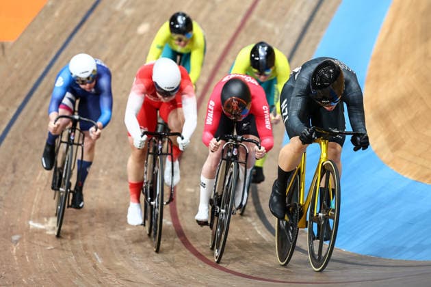 Glasgow 2026 Commonwealth Games Picture by Alex Whitehead SWpix.com - 02 08 2026 - Glasgow 2026 Commonwealth Games - Track cycling, Rad, Radsport, Bahnrad, Bahn and Para Track Cycling - Sir Chris Hoy Velodrome, Glasgow, Scotland - Women s Keirin - Second Round - Ellesse Andrews of New Zealand Glasgow Sir Chris Hoy Velodrome Scotland Copyright: x xSWpix.comx(t axPhotographyxHubxLtd)xAlexxWhitehead SWpix.comx SWP-3030-17657
