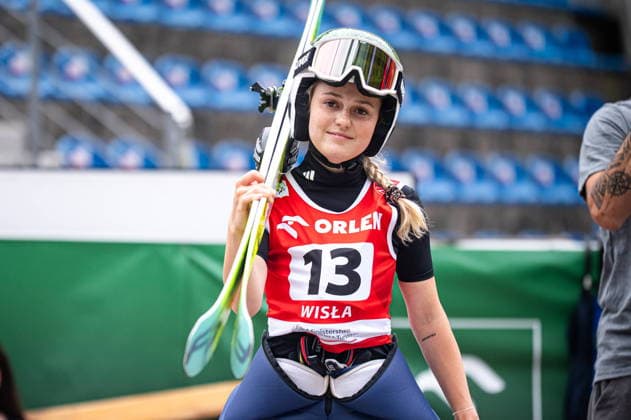 Wisla 02.08.2026 Ski jumping, Skispringen, Ski, nordisch FIS Summer Grand Prix 2026 on Adam Malysz Wisla Malinka Hill. Day 2. Women sIndividual Competition. --- Skoki Narciarskie. FIS Letnie Grand Prix 2026 na Skoczni im. Adama Malysza w Wisle Malince. Dzien 2. Konkurs Indywidualny Kobiet. Persons shown : Anne Haeckel Fot. Kai Taller Arena Akcji NEWSPIX.PL --- newspix.pl POLAND OUT! 