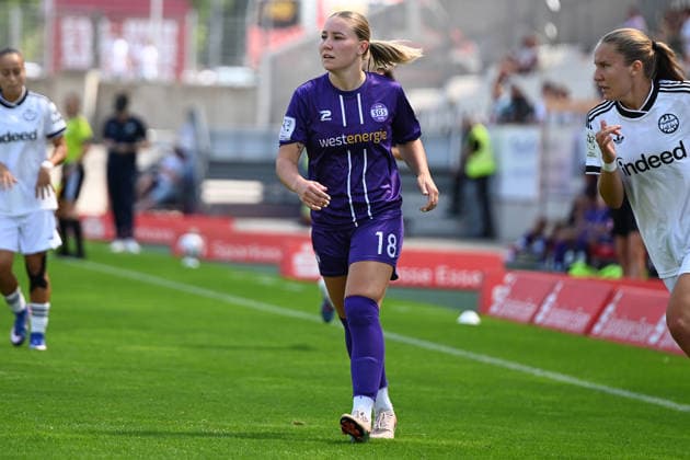 Anna Wirnsberger 2. Bundesliga Frauen SGS Essen Eintracht Frankfurt II 02.08.2026 Anna Wirnsberger (SGS Essen), 2. Bundesliga der Frauen, 01. Spieltag, SGS Essen gegen Eintracht Frankfurt II am 02. August 2026 im Stadion an der Hafenstraße, Essen. Endstand 3:1, vor 1.021 Zuschauern *** Anna Wirnsberger, Women s 2. Bundesliga: SGS Essen vs. Eintracht Frankfurt II, August 2, 2026; Anna Wirnsberger, SGS Essen, Women s 2. Bundesliga, Matchday 1, SGS Essen vs. Eintracht Frankfurt II on August 2, 2026, at the Stadion an der Hafenstraße in Essen. Final score: 3–1, in front of 1,021 spectators