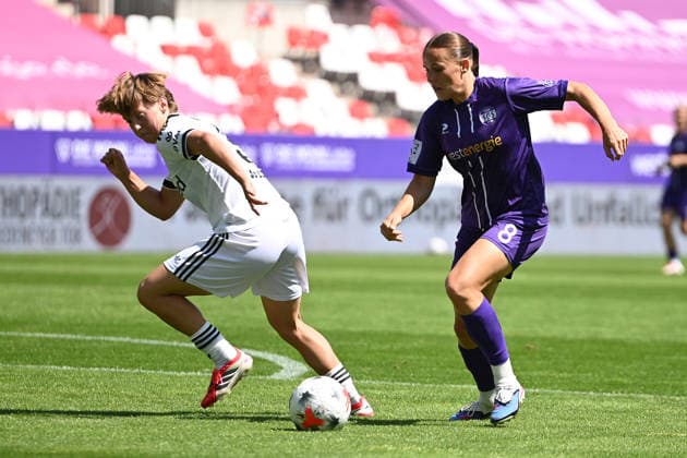 Antonia Baaß 2. Bundesliga Frauen SGS Essen Eintracht Frankfurt II 02.08.2026 Antonia Baaß (SGS Essen), 2. Bundesliga der Frauen, 01. Spieltag, SGS Essen gegen Eintracht Frankfurt II am 02. August 2026 im Stadion an der Hafenstraße, Essen. Endstand 3:1, vor 1.021 Zuschauern *** Antonia Baaß, Women s 2nd Bundesliga: SGS Essen vs. Eintracht Frankfurt II, August 2, 2026; Antonia Baaß, SGS Essen, Women s 2nd Bundesliga, Matchday 1, SGS Essen vs. Eintracht Frankfurt II on August 2, 2026, at the Stadion an der Hafenstraße in Essen; final score 3–1, in front of 1,021 spectators