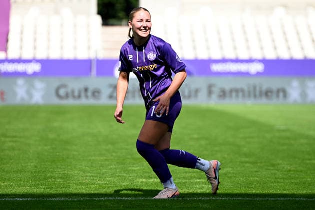 Anna Wirnsberger 2. Bundesliga Frauen SGS Essen Eintracht Frankfurt II 02.08.2026 Anna Wirnsberger (SGS Essen), 2. Bundesliga der Frauen, 01. Spieltag, SGS Essen gegen Eintracht Frankfurt II am 02. August 2026 im Stadion an der Hafenstraße, Essen. Endstand 3:1, vor 1.021 Zuschauern *** Anna Wirnsberger, Women s 2. Bundesliga: SGS Essen vs. Eintracht Frankfurt II, August 2, 2026; Anna Wirnsberger, SGS Essen, Women s 2. Bundesliga, Matchday 1, SGS Essen vs. Eintracht Frankfurt II on August 2, 2026, at the Stadion an der Hafenstraße in Essen. Final score: 3–1, in front of 1,021 spectators