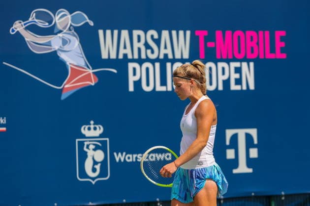 WARSZAWA 02.08.2026 TURNIEJ WTA, Tennis Damen 125 WARSAW T-MOBILE POLISH OPEN - KWALIFIKACJE --- TENNIS TOURNAMENT WTA 125 WARSAW T-MOBILE POLISH OPEN - QUALIFICATION ROUND MARCELINA PODLINSKA FOT. ANNA KLEPACZKO FOTOPYK NEWSPIX.PL --- newspix.pl POLAND OUT! 