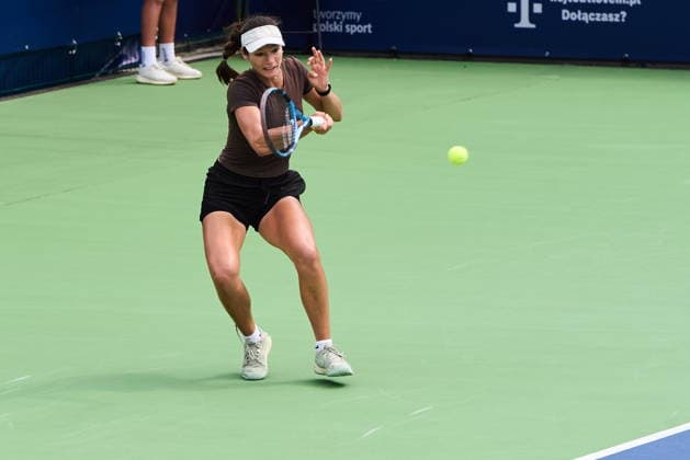 Warszawa 02.08.2026. Tenis. WTA, Tennis Damen 125 Warsaw T-Mobile Polish Open, day 1, Warsaw, Poland --- Tenis. Turniej WTA 125 Warsaw T-Mobile Polish Open, dzien 1, Warszawa Persons shown: Lia Karatancheva (BUL) Fot. Dominika Chmura Arena Akcji NEWSPIX.PL --- newspix.pl POLAND OUT! 