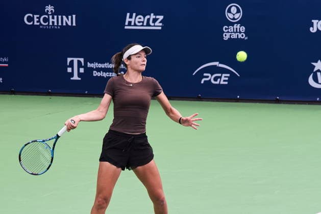 Warszawa 02.08.2026. Tenis. WTA, Tennis Damen 125 Warsaw T-Mobile Polish Open, day 1, Warsaw, Poland --- Tenis. Turniej WTA 125 Warsaw T-Mobile Polish Open, dzien 1, Warszawa Persons shown: Lia Karatancheva (BUL) Fot. Dominika Chmura Arena Akcji NEWSPIX.PL --- newspix.pl POLAND OUT! 