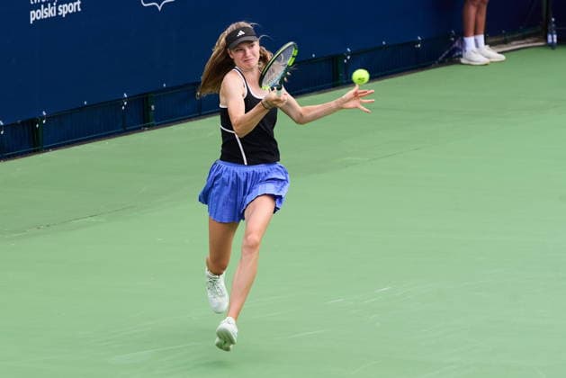Warszawa 02.08.2026. Tenis. WTA, Tennis Damen 125 Warsaw T-Mobile Polish Open, day 1, Warsaw, Poland --- Tenis. Turniej WTA 125 Warsaw T-Mobile Polish Open, dzien 1, Warszawa Persons shown: Nika Hurkacz (POL) Fot. Dominika Chmura Arena Akcji NEWSPIX.PL --- newspix.pl POLAND OUT! 