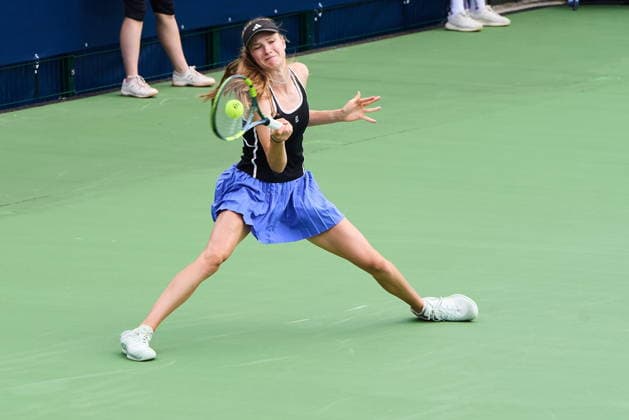 Warszawa 02.08.2026. Tenis. WTA, Tennis Damen 125 Warsaw T-Mobile Polish Open, day 1, Warsaw, Poland --- Tenis. Turniej WTA 125 Warsaw T-Mobile Polish Open, dzien 1, Warszawa Persons shown: Nika Hurkacz (POL) Fot. Dominika Chmura Arena Akcji NEWSPIX.PL --- newspix.pl POLAND OUT! 