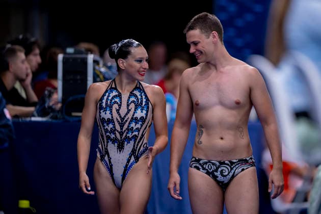 France, Paris, Centre Aquatique Olympique Metropole du Grand Paris, 02.08.2026, European Aquatics Championships Artistic Swimming, Day 3, Mixed Duet Techincal FINAL, Solene Guisard and Robin Wiehn of Germany, Photo by Eibner Pressefoto Tino Henschel European Aquatics Championships Artistic Swimming, Day 3, Mixed Duet Techincal FINAL Paris *** France, Paris, Centre Aquatique Olympique Metropole du Grand Paris, August 2, 2026, European Aquatics Championships – Artistic Swimming, Day 3, Mixed Duet Technical FINAL, Solene Guisard and Robin Wiehn of Germany, Photo by Eibner Pressefoto Tino Henschel European Aquatics Championships Artistic Swimming, Day 3, Mixed Duet Technical FINAL Paris Copyright: xEibnerxPressefotox